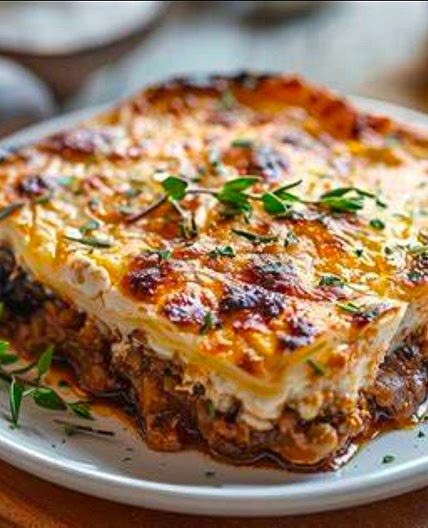 Light Mediterranean Moussaka (No Tomatoes)