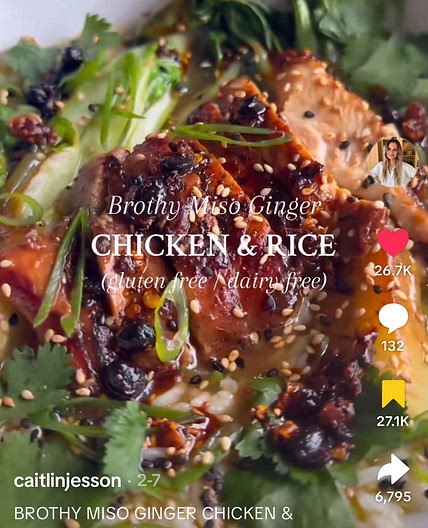 Brothy Miso Ginger Chicken 
