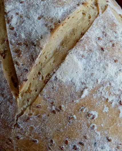 Pain italien aux graines de sésame dorées