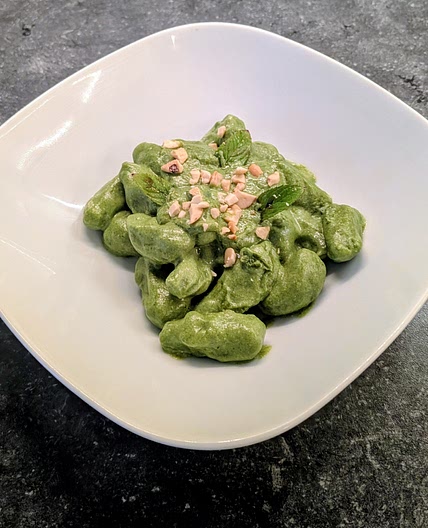 Gnocchi di piselli - pea gnocchi