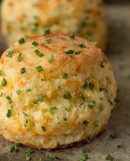 Ridiculously Easy Cheddar Chive Biscuits