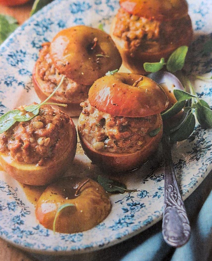 Pomme farcie au porc