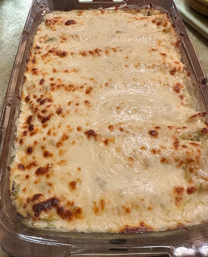 Creamy White Chicken Enchiladas