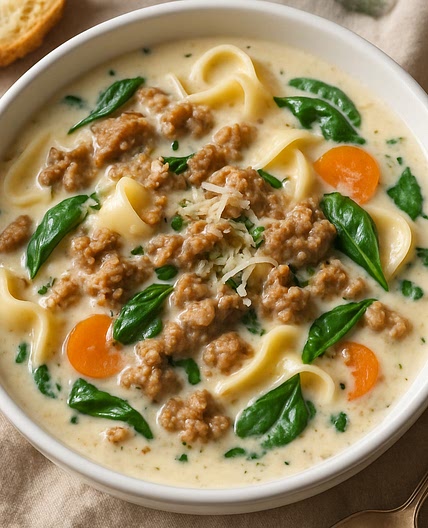 Alfredo Lasagna Soup