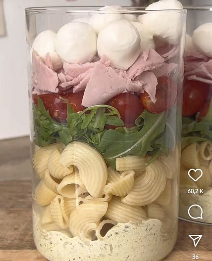 Salade de pâtes au pesto