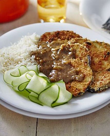Aubergine katsu curry