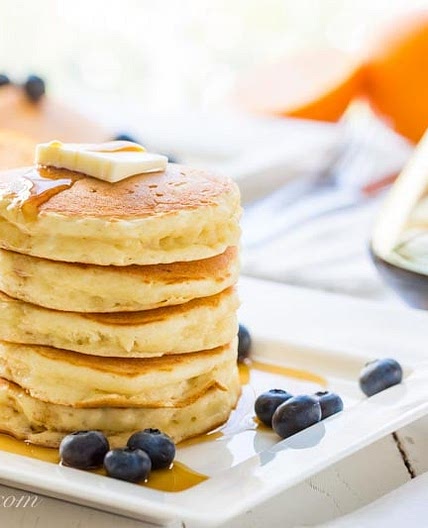 Light & Fluffy Ricotta Pancakes