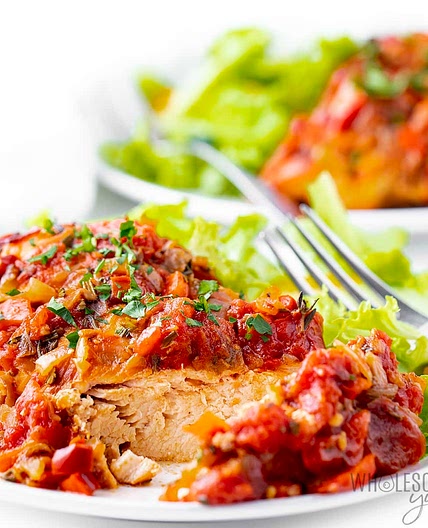 Slow Cooker Chicken Cacciatore (So Easy!)