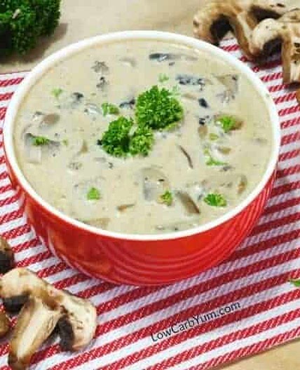 Cream of Mushroom Soup (Low Carb)