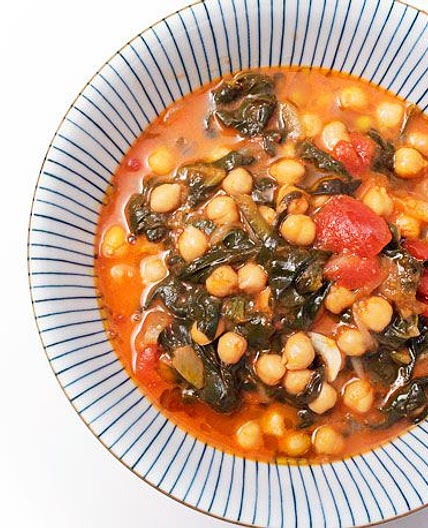 Vegan Garbanzos con Espinacas y Jengibre (Spanish Chickpea and Spinach Stew With Ginger) Recipe