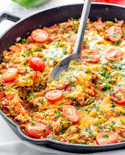 Taco Stuffed Pepper Casserole