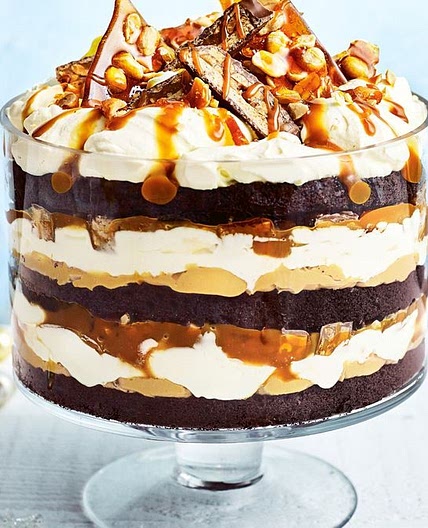 Snickers trifle recipe