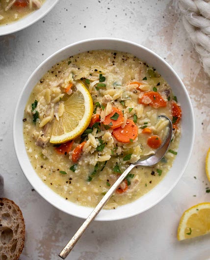 Creamy Chicken and Orzo Soup