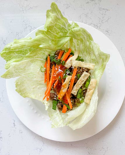 Ground Pork Lettuce Wraps Recipe