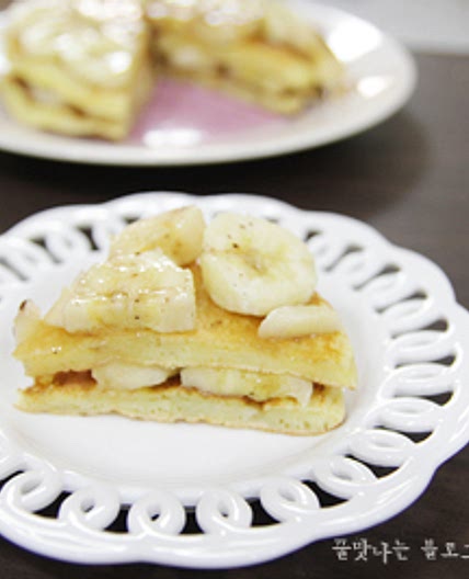 멍든 바나나 활용 바나나 팬케이크 만들기 :-)