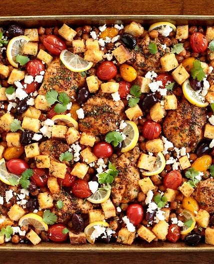 Mediterranean Sheet Pan Chicken