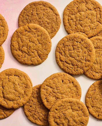 Big Soft Ginger Cookies