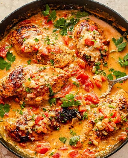 Stovetop Coconut Milk Chicken Breasts