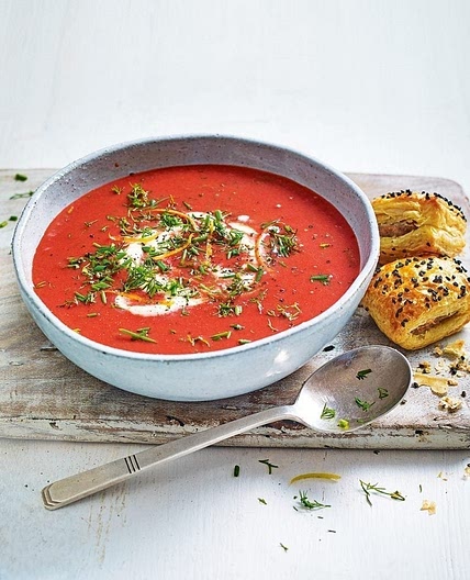 Beetroot and red cabbage soup