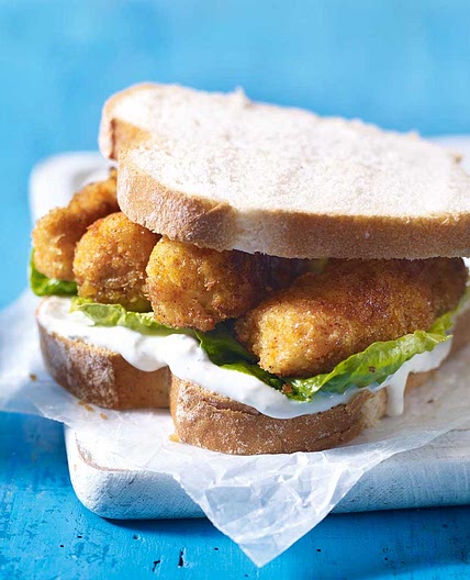 Quick and easy fish finger sandwich