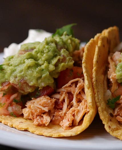 Shredded Chicken Tacos Recipe by Tasty