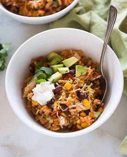 Instant Pot Chicken Taco Bowls