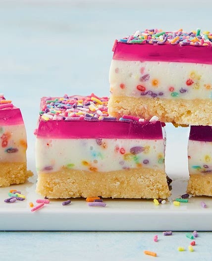 Fairy bread jelly slice recipe