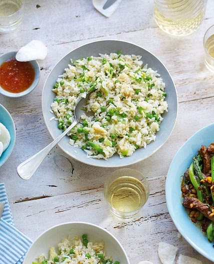 Quick egg fried rice