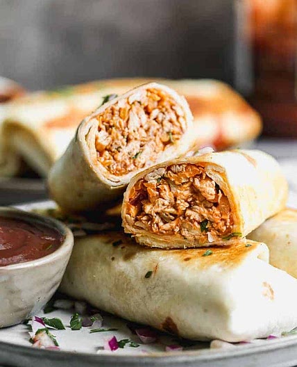 Crispy BBQ Chicken Wraps