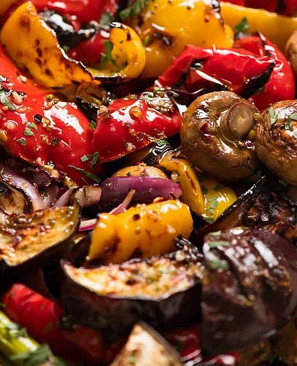 Incredible BBQ Grilled Vegetables - marinated!