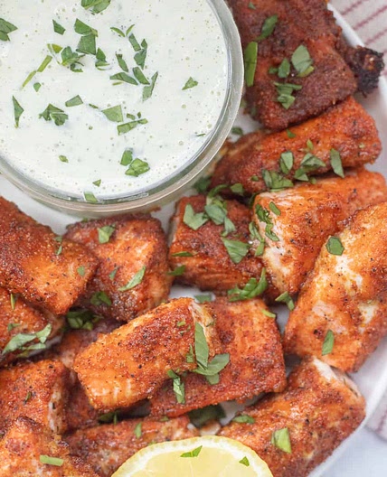 Baked Salmon Nuggets