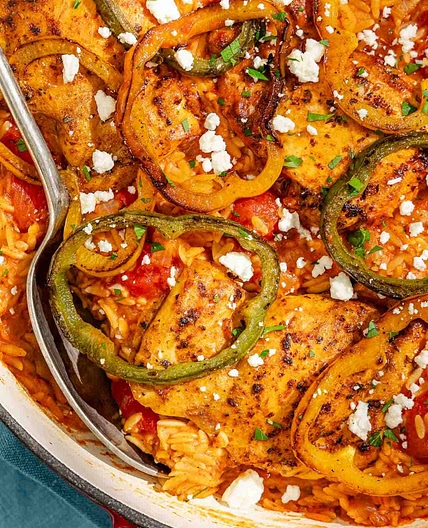 One Pan Chicken Orzo