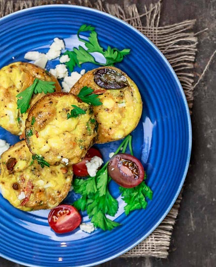 Mediterranean Breakfast Egg Muffins