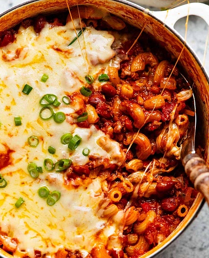 One Pot Cajun Beef Pasta with lots-of-veg