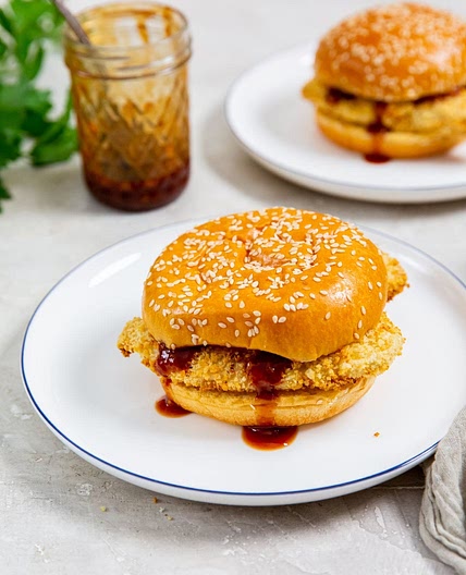 Air Fryer Katsu Chicken Sandwich
