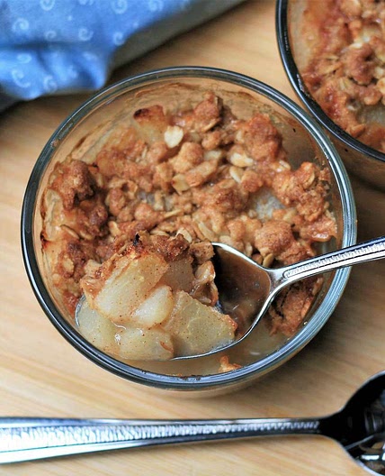 Air Fryer Pear Crisp for Two