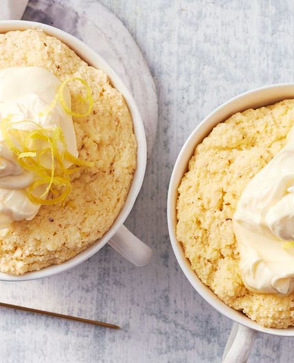 Easy Keto Lemon Mug Cake recipe