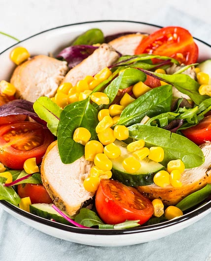 Gratifying BBQ Grainy Mustard Chicken Salad