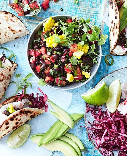 Kingfish ceviche tacos