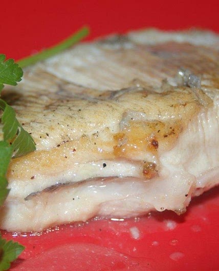 Roast Skate With Malted, Caramelized Garlic Sauce