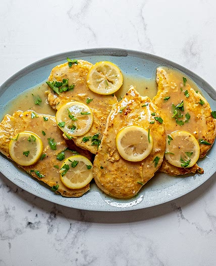 Lemony chicken francaise