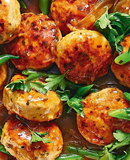 Apricot chicken rissoles recipe