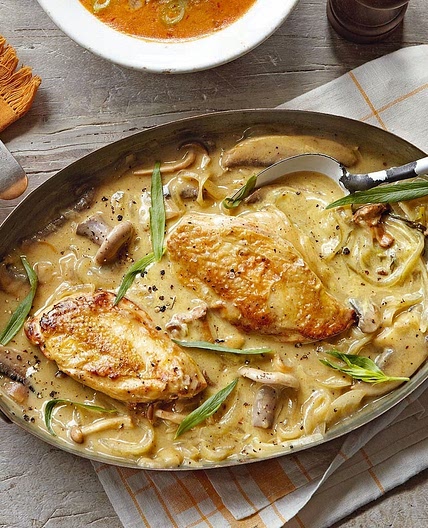 Dijon chicken with mushrooms