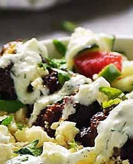 Greek Bowl with Meatballs