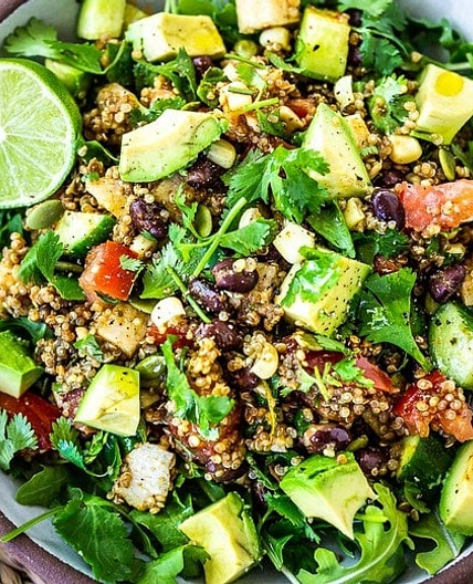 Southwest Black Bean Quinoa Salad