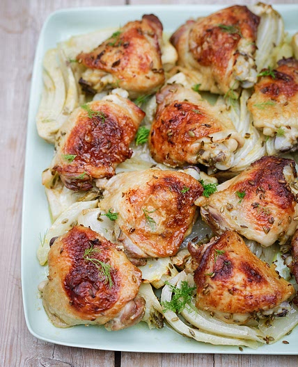 Chicken Traybake With Bitter Orange and Fennel