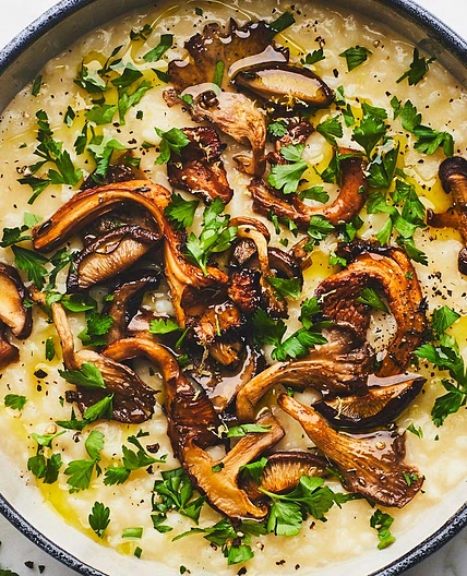 Oven Risotto with Mushrooms