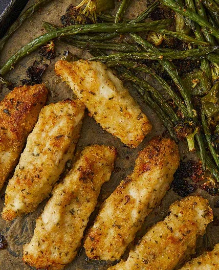 Sheet Pan Parmesan Chicken and Veggies