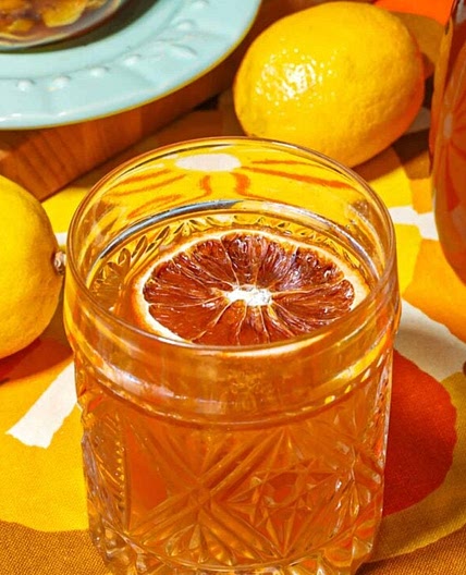 Lemon Honey Bourbon Old Fashioned