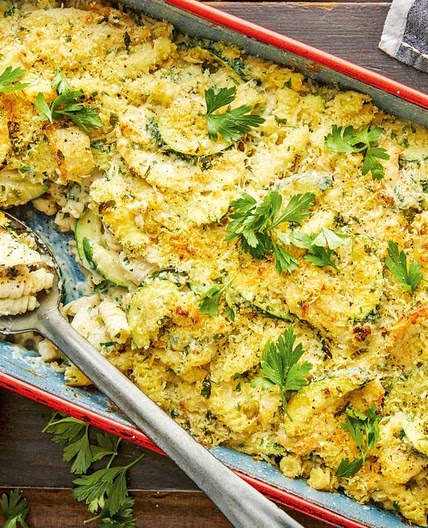 Chicken Kyiv pasta bake recipe